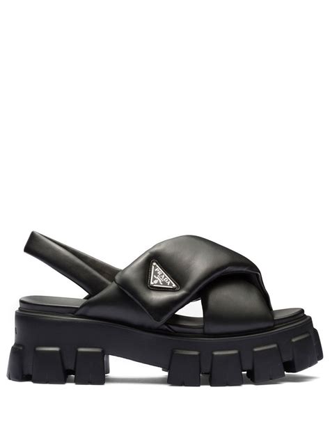 prada glitter slides|prada sandalen.